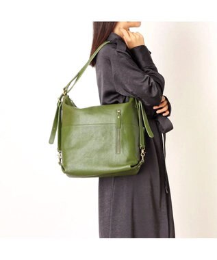 UNBILLION アトランタ ATLANTA / 牛革2wayリュック グリーン