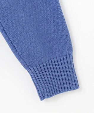 JOSEPH ABBOUD 【25SS・洗える】バルキーニット ブルゾン ダルブルー系