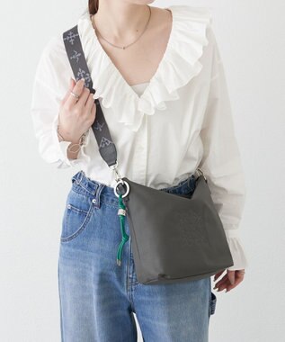 russet レザーコードバッグチャーム(Z-223) Green