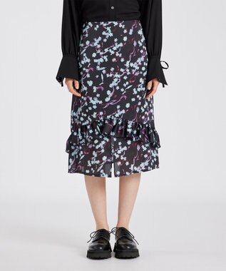 Paul Smith 【オンラインショップ限定】Wetlands Floral スカート ブラック