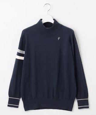 23区GOLF 【23Fondation/WOMEN】レーヨンストレッチ カラーニット ネイビー系