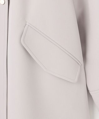 ANY SIS L 【2WAY】エレカジストレッチミドルトレンチ コート ライトグレー