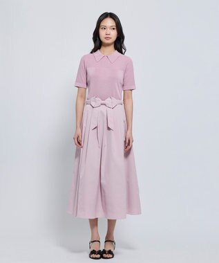 TOCCA HONEYCOMB MESH KNIT ニットトップス ピンク系