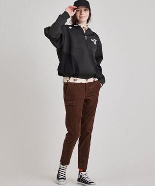 PW CIRCULUS 【WOMEN】コーデュロイ テーパードパンツ ダークブラウン系