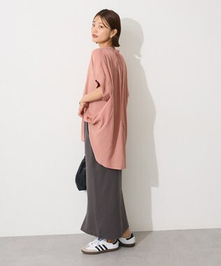CRAFT STANDARD BOUTIQUE ヴィンテージボイルミルフィーユチュニック Pink