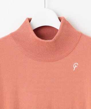 23区GOLF 【23Fondation/WOMEN】レーヨンストレッチ カラーニット ライトオレンジ系