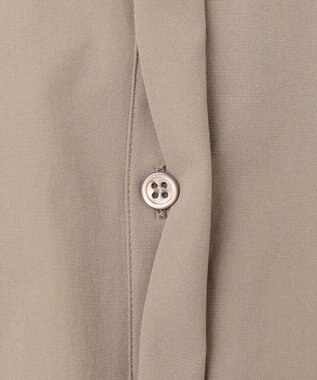 ICB 【接触冷感・UVカット・洗える】ヴィンテージスパンブロード デザインブラウス クリームブラウン系