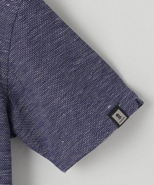 GOTAIRIKU 【麻混の清涼感】ノルマンディーリネン ボタンダウンポロシャツ(24年モデル) ネイビー系