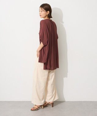 CRAFT STANDARD BOUTIQUE ヴィンテージボイルミルフィーユチュニック Brown