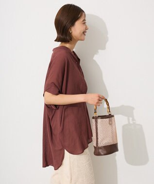 CRAFT STANDARD BOUTIQUE ヴィンテージボイルミルフィーユチュニック Brown