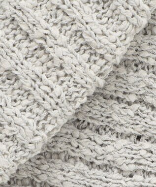 23区 【SLOW/一部店舗限定】リボンヤーン ニット ビスチェ ライトグレー系