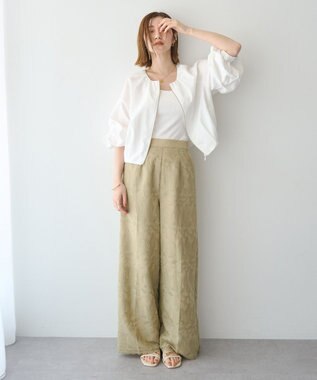 YECCA VECCA ホイップスリーブZIPジャケット Off White