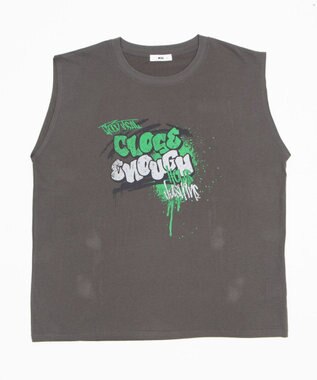 WEGO 【ユニセックス着用ITEM/MLサイズ展開】グラフィックBIGノースリーブ 柄6