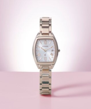 CITIZEN 【xC】柔らかなフォルムのトノー型電波時計 サクラカラー ES9395-53A サクラ色