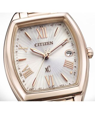 CITIZEN 【xC】柔らかなフォルムのトノー型電波時計 サクラカラー ES9395-53A サクラ色