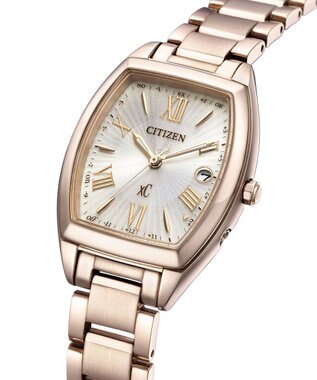 CITIZEN 【xC】柔らかなフォルムのトノー型電波時計 サクラカラー ES9395-53A サクラ色