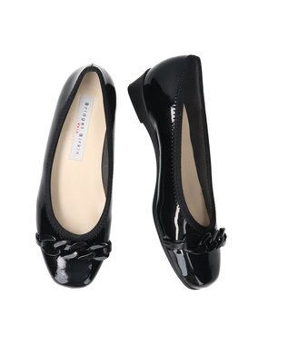 Bridget Birkin 【Bridget Birkin walk】アクリルチェーンウォーキングパンプス ブラックエナメル
