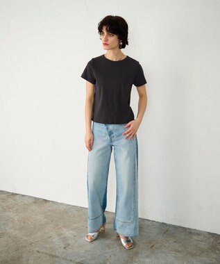 GRACE CONTINENTAL フライスコンパクトトップ チャコール