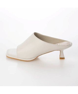 APOM オブリークスクエアカバーミュール アイボリー