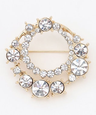 自由区 プレシオサラウンド ブローチ