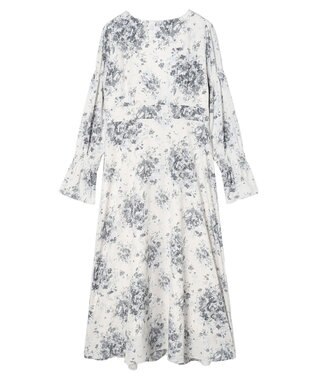 Maison de FLEUR フラワープリントワンピース Gray