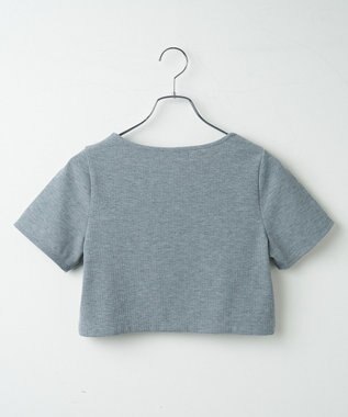 WEGO フロントクロスショートリブT グレー