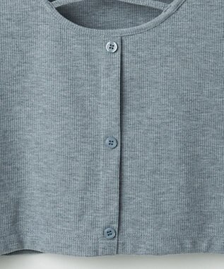 WEGO フロントクロスショートリブT グレー