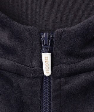 23区GOLF 【WOMEN】【ストレッチ】ベロアフーディ ネイビー系