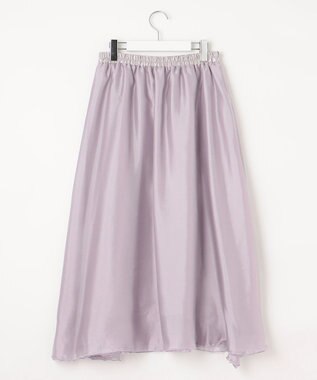 Feroux 【セットアイテム】ケーブルニット×オーガンジースカート ラベンダー系