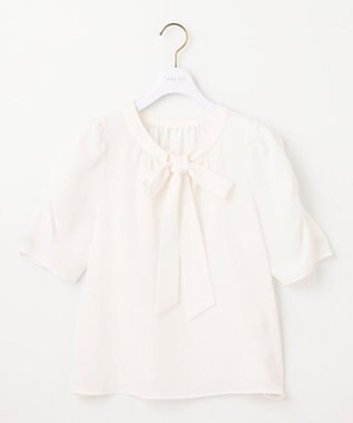 ANY SIS S 【低身長企画】2WAYボウタイ ブラウス アイボリー