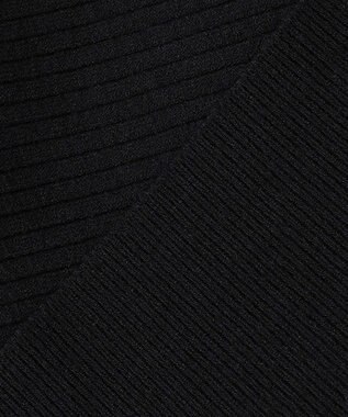 自由区 【洗える/セット可】レーヨンストレッチ ドルマンスリーブニット ブラック系