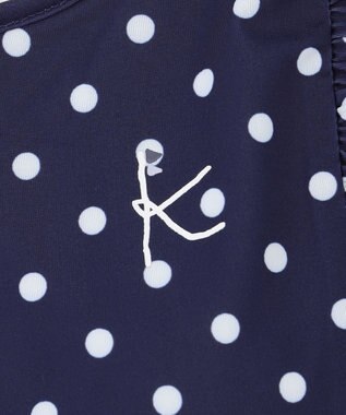 組曲 KIDS 【SS-Lサイズ】 フリルスカートスイムウェア(ワンピース) ネイビー