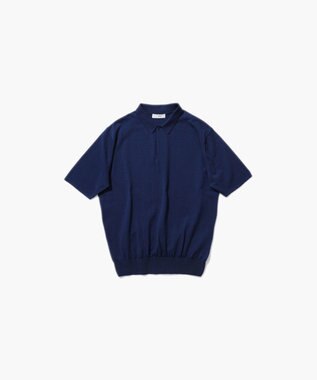 ATON RECYCLED FRESCA COTTON | ポロシャツ NAVY