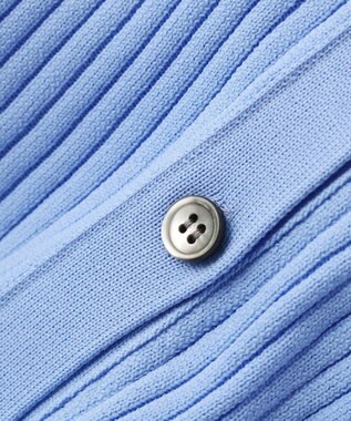 YECCA VECCA ペプラムカーディガン Blue