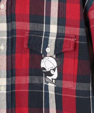 J.PRESS MEN 【AaronChang】【UNISEX】ヘビーフランネル シャツ / オーセンティックフィット ネイビー系4