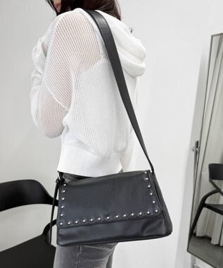 WEGO フラップスタッズショルダー ブラック