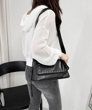 WEGO フラップスタッズショルダー ブラック