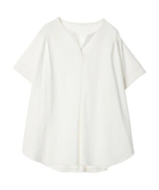 Green Parks 冷っとすずやか　フレンチスリーブスキッパー Off White