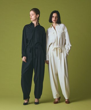 GRACE CONTINENTAL ウールワイドレッグパンツ キナリ