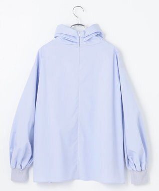 #Newans リラックスフィットタートルネックブラウス サックスブルー