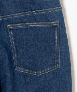 WEGO ハイウエストストレッチフレアデニムサロペット デニム中濃色