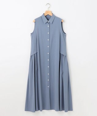 組曲 【2WAY】スーパーライトストレッチ ワンピース スモーキーブルー系