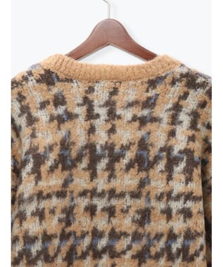 Te chichi チェックジャガードニットプルオーバー ベージュ