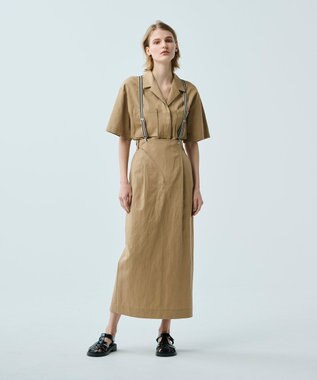 uncrave 【uncrave WHITE】サスペンダー ブラック×エクリュ