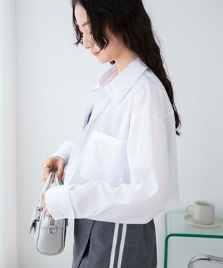 WEGO カラーショートシャツ ホワイト