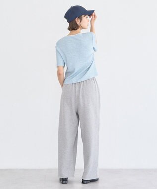 earth music&ecology チェーンリブラメカットソー Blue