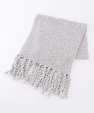 23区 ベビーアルパカ マフラー ライトグレー系