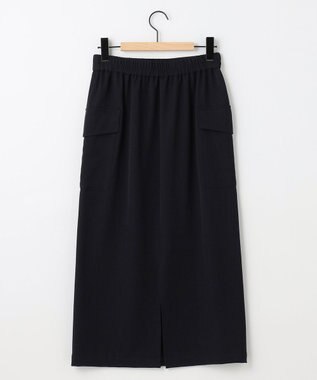 SHARE PARK LADIES フラップポケットタイトスカート ネイビー系