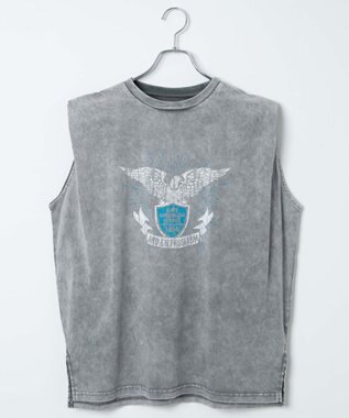 WEGO ヴィンテージウォッシュタックノースリーブT グレーその他