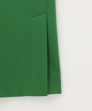 自由区 【洗える】T/R/Wストレッチストレート パンツ グリーン系